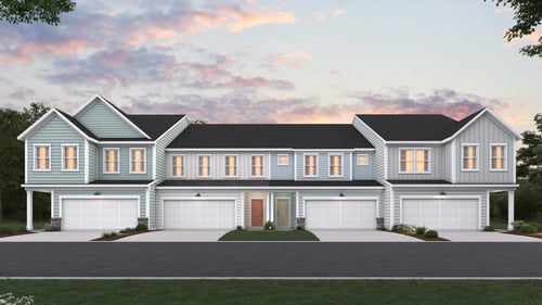 two-story townhome exterior