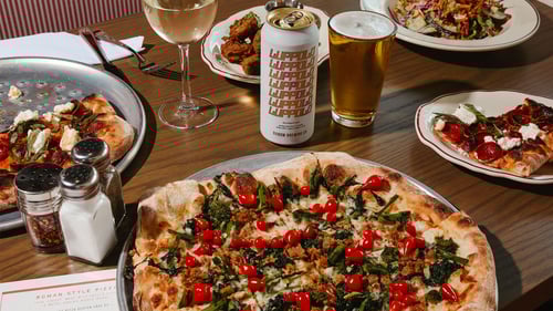 Array of offerings at table