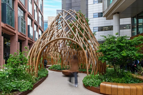 Seat area at Regent's Place