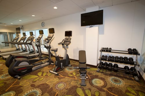 Questionable weather; visit our onsite fitness center open all day