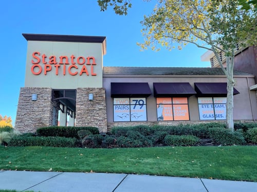 Storefront at Stanton Optical store in Roseville, CA 95678