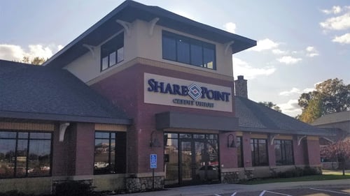 Front of store at SharePoint Credit Union in Medina