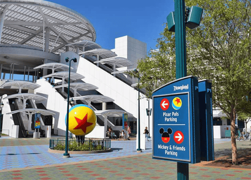 Disneyland Resort Parking Lot Signage - Pixar Pals Entrance