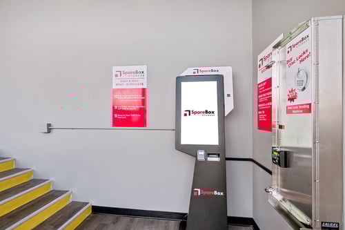 SpareBox Storage on Plains Boulevard self-service rental kiosk