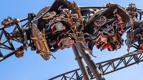 Prepare to embark on the ride of a century on the World's Fastest, Steepest & Tallest Spinning Coaster: Time Traveler at Silver Dollar City in Branson, Missouri!