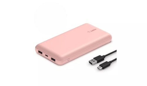 Belkin 15W 20000mAh Portable Power Bank - Rose Gold