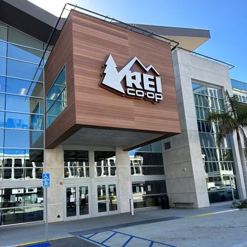 The front of the REI in Marina del Rey, California