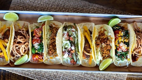 10 pack tacos from Bomba Tacos