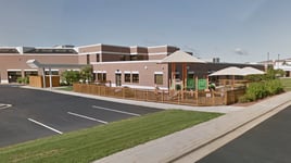 exterior photo of Aspirus Portage Child Care on the Aspirus Divine Savior Hospital campus
