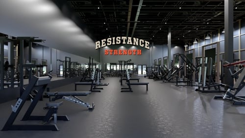 Interior of Resistance Strength's gym