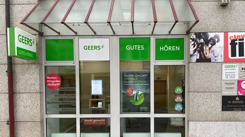 Außenaufnahme vom GEERS Fachgeschäft