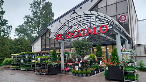 Pirilän Kukkatalo Riihimäki Uramontie ulkokuva myymälästä