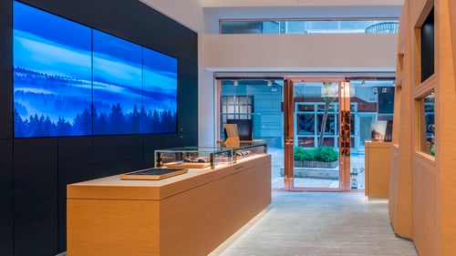View of a Audemars Piguet boutique.