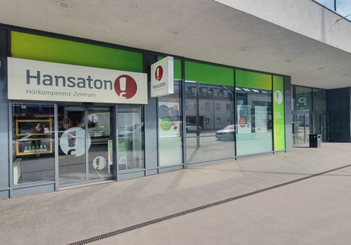 Hansaton Hörkompetenz-Zentrum Kagraner Platz 1 - 4, Wien Donaustadt Frontansicht
