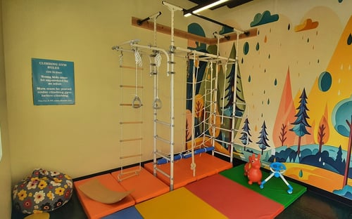 Indoor kids play place at Fix It Physical Therapy Maple Grove.