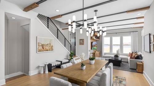 Luxury townhomes with open-concept floor plans