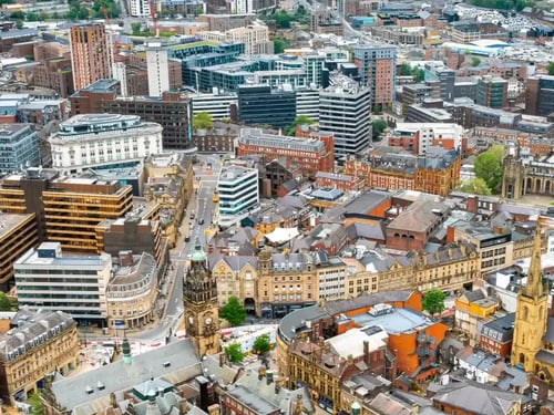 Knight Frank Sheffield Commercial Agents: Sheffield Aerial view South Yorkshire