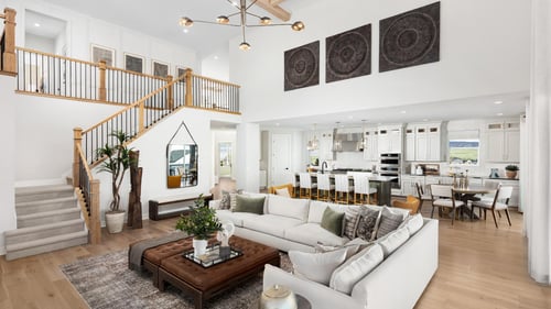 Luxurious home designs feature relaxing gathering spaces