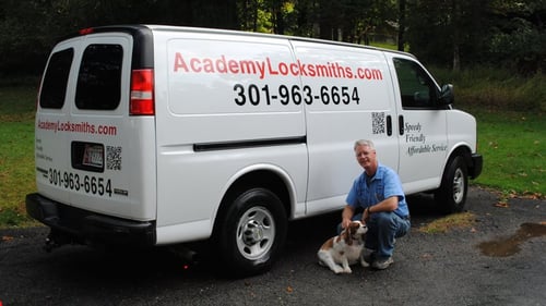 Academy Locksmiths business van