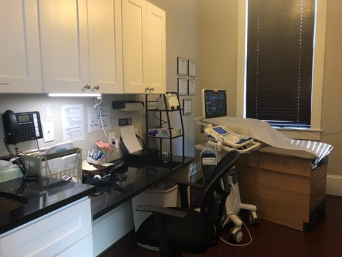 The Pregnancy Network Greensboro Patient Room