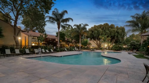 Apartment Complex with Pool at Summerwood Apartments, Santa Clara, CA