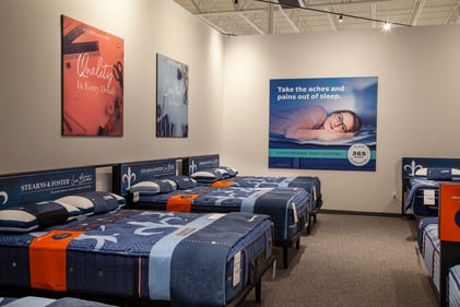 Bloomington Slumberland Furniture mattress section
