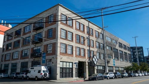 Building exterior at Binford Lofts in Los Angeles, CA 90013