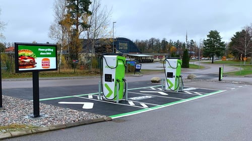 EV charging station Allego Laxå