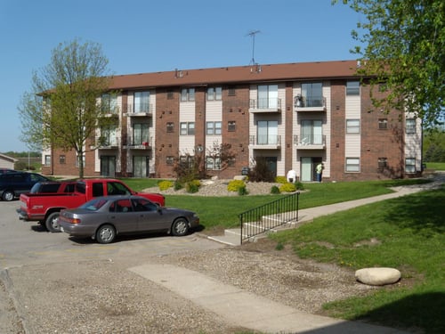 Southern Hills building with a parking lot in front of it, Marshalltown, IA