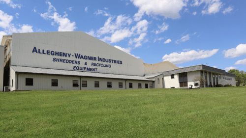 View of Allegheny Shredders building from the front.