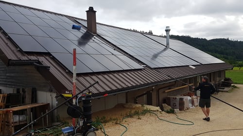 Solarzellen-, und Glasdachreinigung