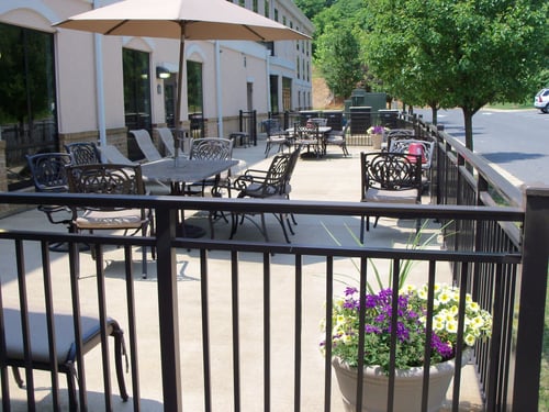 Relax on our outdoor patio