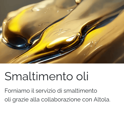 Smaltimento oli