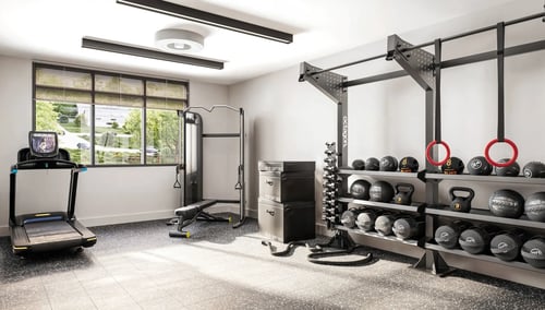 24/7 Fitness Center at Link Apartments® CYKEL in Charlotte
