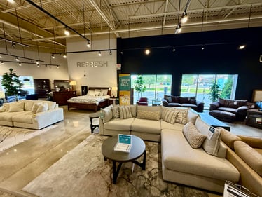 Modular sectional at Slumberland Furniture Champaign.