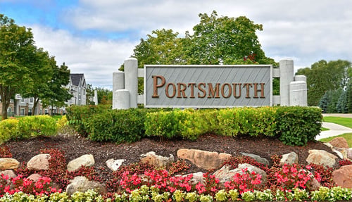 Property Signage at Portsmouth Apartments in Novi, MI 48377