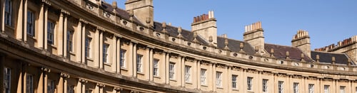 Knight Frank Bath Estate Agents - Georgian architecture of The Circus in Bath, England.