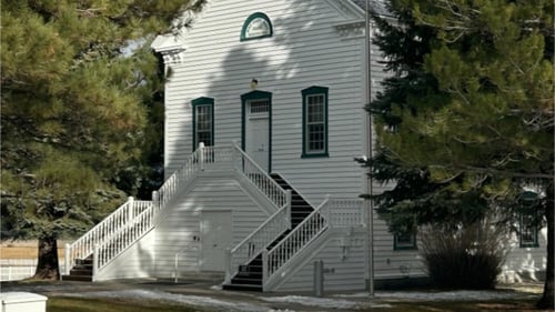 The Church of Jesus Christ of Latter-day Saints building in Pine Valley, Utah, at 50 West Main Street.