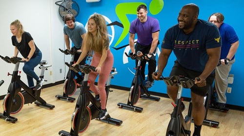Cycling at MUV Fitness Troutdale on 2469 SW Cherry Park RD
