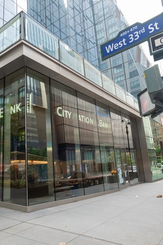 Manhattan West branch - West 33rd Street corner at 10th Avenue