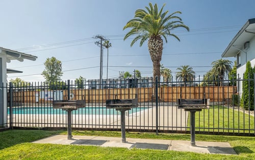BBQ Area at The Quarter Apartments in Carmichael, CA 95608