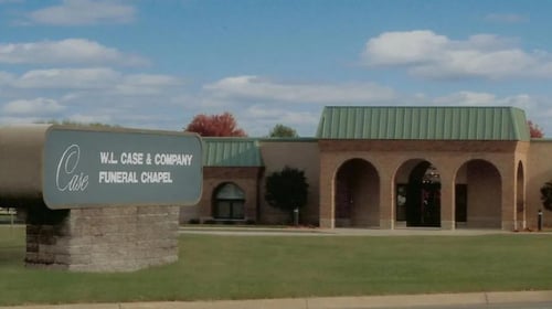 storefront of case funeral home. 
4480 Mackinaw Rd, Saginaw, MI 48603