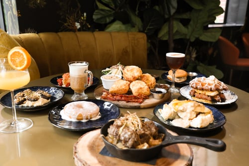 Brunch Spread served at Robinson Room on Main Street in Columbia, South Carolina