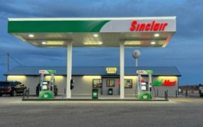 Sinclair Gas Station Fueling Island
