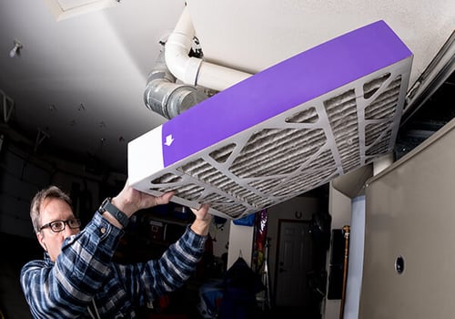 Replacing Dirty Filter - ACTexas Indoor Air Quality Services