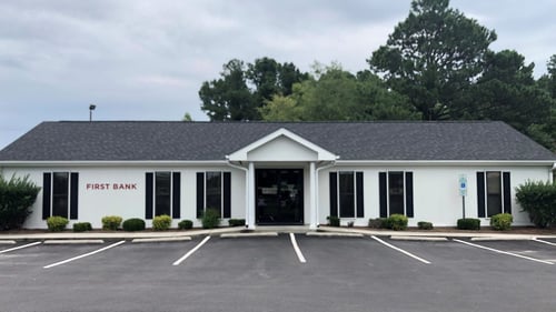 First Bank Rose Hill branch exterior.