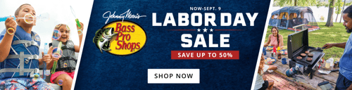 Save up to 50% at the Bass Pro Shops Labor Day Sale