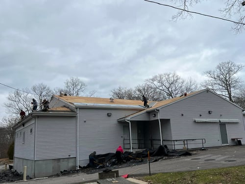 Good day to get a very large roof install in. Thanks for having us Westerly, RI.