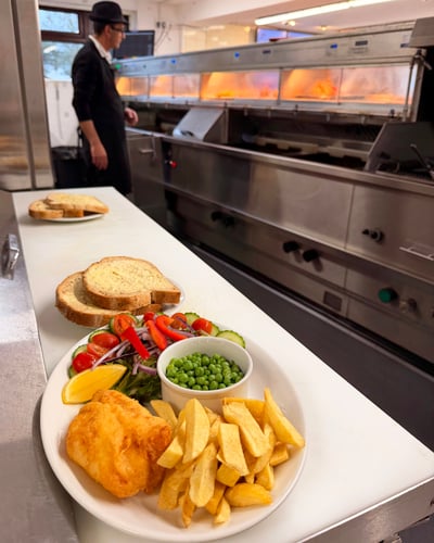 Book fish & chips at The River Restaurant