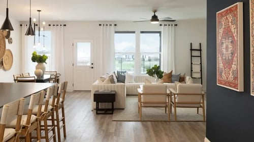 Interior of a new construction home by Pulte Homes